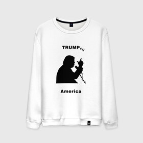 Мужской свитшот хлопок с принтом Дональд Трамп в Кировске, 100% хлопок |  | 