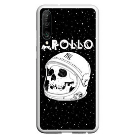 Чехол для Honor P30 с принтом Apollo в Кировске, Силикон | Область печати: задняя сторона чехла, без боковых панелей | Тематика изображения на принте: bone | cosmic | cosmos | galaxy | planet | skelet | skull | space | star | universe | аполло | астронавт | вселенная | галактика | звезды | космонавт | космос | кости | планета | скелет | череп