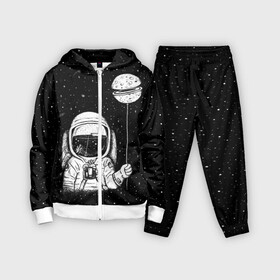 Детский костюм 3D с принтом Астронавт с шариком в Кировске,  |  | astronaut | cosmonaut | cosmos | dead | galaxy | moon | planet | space | star | universe | астронавт | вселенная | галактика | звезды | космонавт | космос | луна | планета | шарик