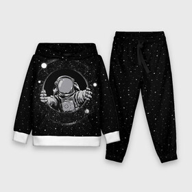 Детский костюм 3D (с толстовкой) с принтом Черная дыра в Кировске,  |  | astronaut | cosmonaut | cosmos | galaxy | meteor | moon | planet | space | star | universe | астронавт | бесконечность | вселенная | галактика | космонавт | космос | черная дыра