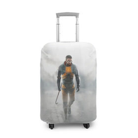 Чехол для чемодана 3D с принтом Half - life в Кировске, 86% полиэфир, 14% спандекс | двустороннее нанесение принта, прорези для ручек и колес | half | life | гордон | фримен | хедкраб