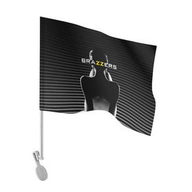 Флаг для автомобиля с принтом Brazzers в Кировске, 100% полиэстер | Размер: 30*21 см | brazzers