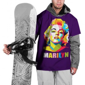 Накидка на куртку 3D с принтом Marilyn Monroe в Кировске, 100% полиэстер |  | marilyn monroe | актриса | звезда | кино | мэрилин монро | певица