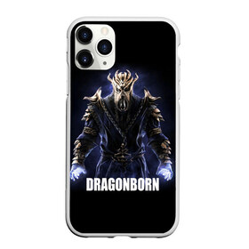 Чехол для iPhone 11 Pro матовый с принтом Dragonborn в Кировске, Силикон |  | game | the elder scrolls v: skyrim | драконорожденный | игра | игрок