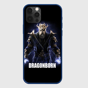 Чехол для iPhone 12 Pro с принтом Dragonborn в Кировске, силикон | область печати: задняя сторона чехла, без боковых панелей | game | the elder scrolls v: skyrim | драконорожденный | игра | игрок