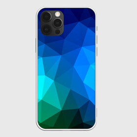 Чехол для iPhone 12 Pro Max с принтом Fight Polygon в Кировске, Силикон |  | зеленый | полигон | синий | треугольники