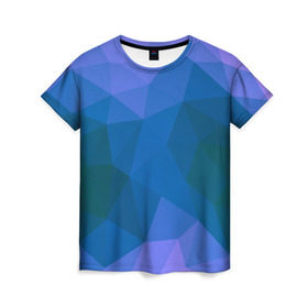 Женская футболка 3D с принтом Pilygon color в Кировске, 100% полиэфир ( синтетическое хлопкоподобное полотно) | прямой крой, круглый вырез горловины, длина до линии бедер | 
