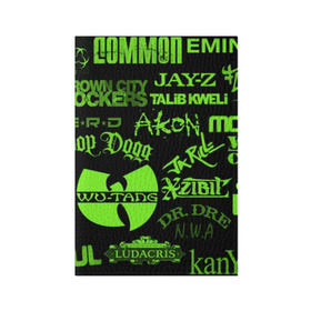 Обложка для паспорта матовая кожа с принтом Hip-Hop в Кировске, натуральная матовая кожа | размер 19,3 х 13,7 см; прозрачные пластиковые крепления | Тематика изображения на принте: akon | eminem | hip hop | snoop dogg | wu tang | xzibit | хип хоп | эминем