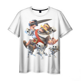 Мужская футболка 3D с принтом Clash Royale в Кировске, 100% полиэфир | прямой крой, круглый вырез горловины, длина до линии бедер | clash royale