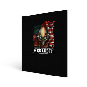 Холст квадратный с принтом Megadeth #3 в Кировске, 100% ПВХ |  | dave | megadeth | metal | mustaine | rattlehead | rock | thrash | vic | дейв | мастейн | мегадез | мегадет | мегедес | метал | рок | треш