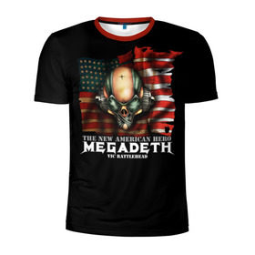Мужская футболка 3D спортивная с принтом Megadeth #3 в Кировске, 100% полиэстер с улучшенными характеристиками | приталенный силуэт, круглая горловина, широкие плечи, сужается к линии бедра | dave | megadeth | metal | mustaine | rattlehead | rock | thrash | vic | дейв | мастейн | мегадез | мегадет | мегедес | метал | рок | треш