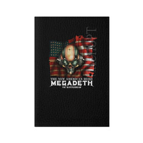 Обложка для паспорта матовая кожа с принтом Megadeth #3 в Кировске, натуральная матовая кожа | размер 19,3 х 13,7 см; прозрачные пластиковые крепления | dave | megadeth | metal | mustaine | rattlehead | rock | thrash | vic | дейв | мастейн | мегадез | мегадет | мегедес | метал | рок | треш