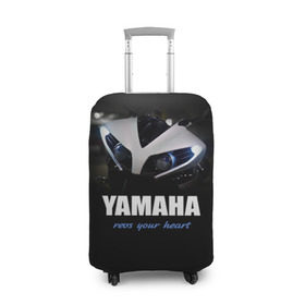 Чехол для чемодана 3D с принтом Yamaha в Кировске, 86% полиэфир, 14% спандекс | двустороннее нанесение принта, прорези для ручек и колес | yamaha | yzf | байк | байкер | мото | мотоцикл | мотоциклист | ямаха