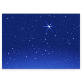 Поздравительная открытка с принтом Звезда пленительного счастья в Кировске, 100% бумага | плотность бумаги 280 г/м2, матовая, на обратной стороне линовка и место для марки
 | Тематика изображения на принте: блеск | галактика | звёзды | космос | лучи | небо | ночь