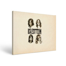 Холст прямоугольный с принтом Led Zeppelin 1 в Кировске, 100% ПВХ |  | Тематика изображения на принте: led zeppelin | лед зеппелин | роберт плант