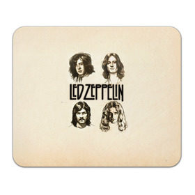 Коврик прямоугольный с принтом Led Zeppelin 1 в Кировске, натуральный каучук | размер 230 х 185 мм; запечатка лицевой стороны | Тематика изображения на принте: led zeppelin | лед зеппелин | роберт плант