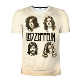 Мужская футболка 3D спортивная с принтом Led Zeppelin 1 в Кировске, 100% полиэстер с улучшенными характеристиками | приталенный силуэт, круглая горловина, широкие плечи, сужается к линии бедра | led zeppelin | лед зеппелин | роберт плант