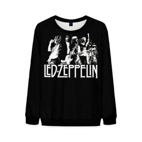 Мужской свитшот 3D с принтом Led Zeppelin 4 в Кировске, 100% полиэстер с мягким внутренним слоем | круглый вырез горловины, мягкая резинка на манжетах и поясе, свободная посадка по фигуре | led zeppelin | лед зеппелин | роберт плант