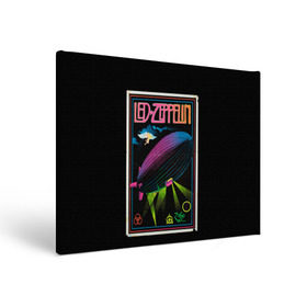 Холст прямоугольный с принтом Led Zeppelin 6 в Кировске, 100% ПВХ |  | led zeppelin | лед зеппелин | роберт плант