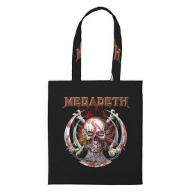 Сумка 3D повседневная с принтом Megadeth 5 в Кировске, 100% полиэстер | Плотность: 200 г/м2; Размер: 34×35 см; Высота лямок: 30 см | megadeth | дирк вербурен | дэвид эллефсон | дэйв мастейн | кико лоурейро | мегадэт