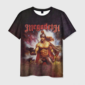 Мужская футболка 3D с принтом Megadeth 6 в Кировске, 100% полиэфир | прямой крой, круглый вырез горловины, длина до линии бедер | Тематика изображения на принте: megadeth | дирк вербурен | дэвид эллефсон | дэйв мастейн | кико лоурейро | мегадэт