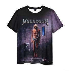 Мужская футболка 3D с принтом Megadeth 7 в Кировске, 100% полиэфир | прямой крой, круглый вырез горловины, длина до линии бедер | megadeth | дирк вербурен | дэвид эллефсон | дэйв мастейн | кико лоурейро | мегадэт