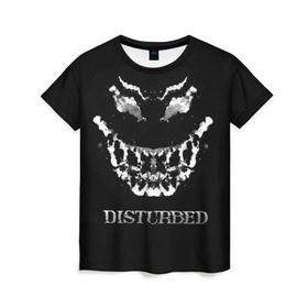 Женская футболка 3D с принтом Disturbed 5 в Кировске, 100% полиэфир ( синтетическое хлопкоподобное полотно) | прямой крой, круглый вырез горловины, длина до линии бедер | disturbed | donegan | draiman | moyer | wengren | венгрен | дистурбед | дониган | дрейман | мойер | хард рок