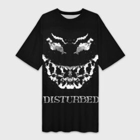 Платье-футболка 3D с принтом Disturbed 5 в Кировске,  |  | disturbed | donegan | draiman | moyer | wengren | венгрен | дистурбед | дониган | дрейман | мойер | хард рок