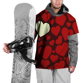 Накидка на куртку 3D с принтом Одинокое сердце в Кировске, 100% полиэстер |  | Тематика изображения на принте: 14 февраля | valentines day | день влюбленных | игрушка | любовь | медведь | сердце