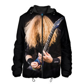 Мужская куртка 3D с принтом Dave Mustaine в Кировске, ткань верха — 100% полиэстер, подклад — флис | прямой крой, подол и капюшон оформлены резинкой с фиксаторами, два кармана без застежек по бокам, один большой потайной карман на груди. Карман на груди застегивается на липучку | Тематика изображения на принте: dave | megadeth | metal | mustaine | rattlehead | rock | thrash | vic | дейв | мастейн | мегадет | метал | рок | треш