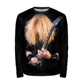 Мужской лонгслив 3D с принтом Dave Mustaine в Кировске, 100% полиэстер | длинные рукава, круглый вырез горловины, полуприлегающий силуэт | dave | megadeth | metal | mustaine | rattlehead | rock | thrash | vic | дейв | мастейн | мегадет | метал | рок | треш