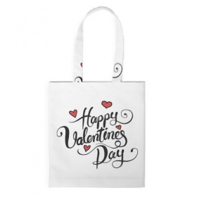 Сумка 3D повседневная с принтом Happy Valentine`s Day в Кировске, 100% полиэстер | Плотность: 200 г/м2; Размер: 34×35 см; Высота лямок: 30 см | Тематика изображения на принте: 