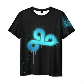 Мужская футболка 3D с принтом cs:go - Cloud 9 (Black collection) в Кировске, 100% полиэфир | прямой крой, круглый вырез горловины, длина до линии бедер | cloud9 | cs | csgo | го | кс