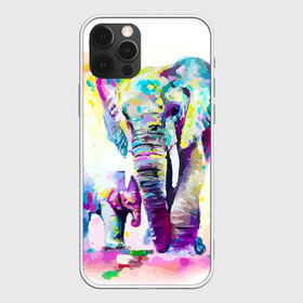 Чехол для iPhone 12 Pro Max с принтом Слоны в Кировске, Силикон |  | animal | art | bright | child | color | elephants | family | mother | rainbow | spectrum | животные | искусство | мама | радуга | ребенок | семья | слоны | спектр | цвета | яркие