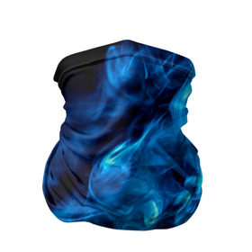 Бандана-труба 3D с принтом Smoke в Кировске, 100% полиэстер, ткань с особыми свойствами — Activecool | плотность 150‒180 г/м2; хорошо тянется, но сохраняет форму | Тематика изображения на принте: дым | огонь | пламя | синий