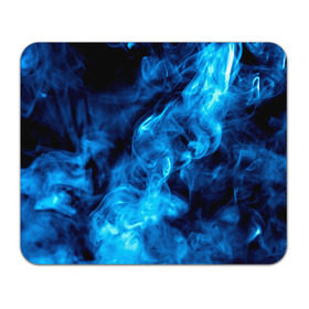Коврик прямоугольный с принтом Smoke в Кировске, натуральный каучук | размер 230 х 185 мм; запечатка лицевой стороны | дым | огонь | пламя | синий