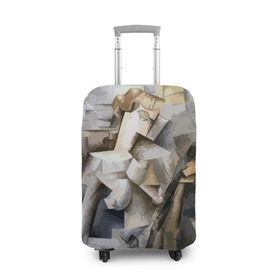 Чехол для чемодана 3D с принтом Пикассо в Кировске, 86% полиэфир, 14% спандекс | двустороннее нанесение принта, прорези для ручек и колес | пикассо