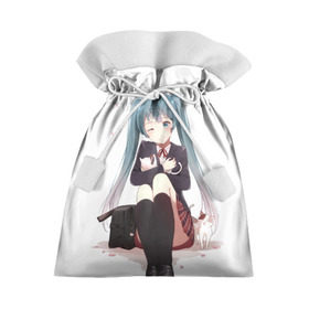 Подарочный 3D мешок с принтом Vocaloid в Кировске, 100% полиэстер | Размер: 29*39 см | hatsune miku | miku | vocaloid | аниме | вокалоиды | мику | хацуне мику