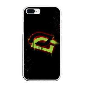 Чехол для iPhone 7Plus/8 Plus матовый с принтом csgo - OpTic gaming (Black collection) в Кировске, Силикон | Область печати: задняя сторона чехла, без боковых панелей | csgo | optic | ксго | оптик