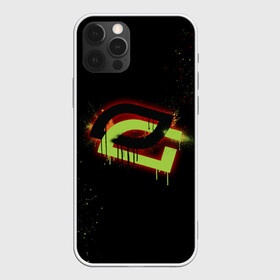 Чехол для iPhone 12 Pro с принтом cs:go - OpTic gaming (Black collection) в Кировске, силикон | область печати: задняя сторона чехла, без боковых панелей | Тематика изображения на принте: csgo | optic | ксго | оптик