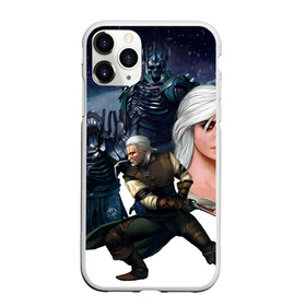 Чехол для iPhone 11 Pro матовый с принтом The Witcher в Кировске, Силикон |  | gwynbleidd vatt ghern | the witcher | the witcher 3: wild hunt | воители | геральт из ривии | доспехи | мечи | мужчины