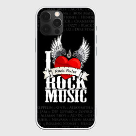 Чехол для iPhone 12 Pro Max с принтом Rock Rules в Кировске, Силикон |  | Тематика изображения на принте: rock | гитара | музыка | рок