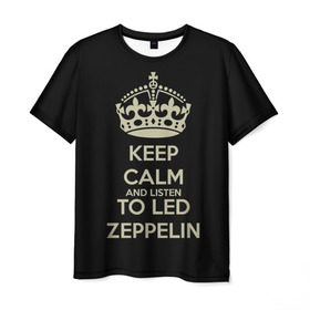 Мужская футболка 3D с принтом Led Zeppelin в Кировске, 100% полиэфир | прямой крой, круглый вырез горловины, длина до линии бедер | led zeppelin