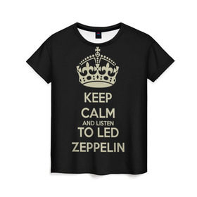 Женская футболка 3D с принтом Led Zeppelin в Кировске, 100% полиэфир ( синтетическое хлопкоподобное полотно) | прямой крой, круглый вырез горловины, длина до линии бедер | led zeppelin