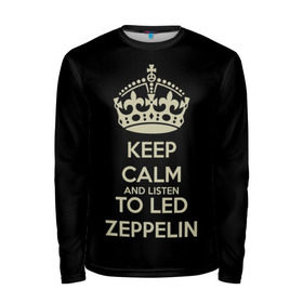 Мужской лонгслив 3D с принтом Led Zeppelin в Кировске, 100% полиэстер | длинные рукава, круглый вырез горловины, полуприлегающий силуэт | Тематика изображения на принте: led zeppelin