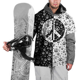 Накидка на куртку 3D с принтом Peace Symbol в Кировске, 100% полиэстер |  | love | peace | symbol | знак | любовь | мир | пацифик | пацифика | сигнал | символ | хиппи