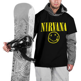 Накидка на куртку 3D с принтом Nirvana в Кировске, 100% полиэстер |  | curt | nirvana | кобейн | курт | нирвана
