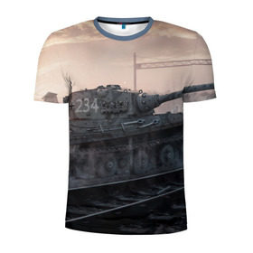 Мужская футболка 3D спортивная с принтом Танки в Кировске, 100% полиэстер с улучшенными характеристиками | приталенный силуэт, круглая горловина, широкие плечи, сужается к линии бедра | американские | война | игры | немецкий | танки
