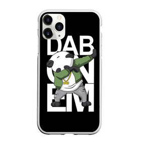 Чехол для iPhone 11 Pro матовый с принтом Panda dab в Кировске, Силикон |  | Тематика изображения на принте: dab | dab n dance | dab on em | panda dab | дэб