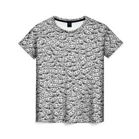 Женская футболка 3D с принтом Мегатролль в Кировске, 100% полиэфир ( синтетическое хлопкоподобное полотно) | прямой крой, круглый вырез горловины, длина до линии бедер | face | troll | trollface | интернет | лицо | мем | тролль